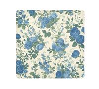 Stile vintage motivo floreale blu rose autoadesive viaggio borsa cosmetica panno borsa da viaggio organizzatore avvolgere obiettivo fotocamera panno involucro per articoli da toeletta dimensioni 55,1