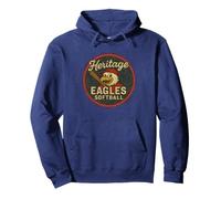Stile Vintage Patchwork, Heritage Softball Eagles Felpa con Cappuccio