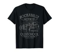 Stile Vintage retrò Hotrod Car Distressed Design Maglietta