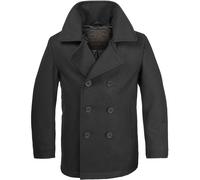 Stile Vintage Us Navy Pea Coat Hombres Giacca Classic Army Reefer Cappotto Nero