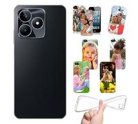 Stileitaliano Cover Personalizzata per Realme C51 - C53 - Narzo N53 Morbida Personalizzabile con Foto e Testo Stampa HD Alta Risoluzione