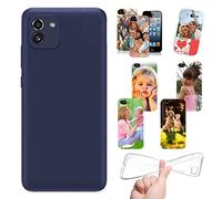 Stileitaliano Cover Personalizzata per Smartphone iPhone Samsung Xiaomi Huawei personalizzabile con Foto Testi Disegni e Grafiche Personalizzate (024a - Samsung A03 4G)