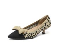 Stiletto a Punta Chiusa a Punta A Punta A Tacco Basso da Donna Confortevoli e Morbide Scarpe in Maglia Traspirante per Festa Vacanze Cocktail Party Clubbing Notte Matrimonio, Nero 1, 37 EU