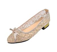 Stiletto casual da donna in tulle e pizzo con punta a punta fine e materiale mesh traspirante scarpe alla moda e leggere per uno stile romantico quotidiano, Or290, 36 EU