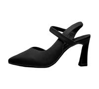 Stiletto Donna Donna Confortevole 2025 Sandali estivi Comodi per Stile Vittoriano con Cinturino alla Caviglia Scarpe Tacco Alto Sexy Ufficio E Tempo Libero, Nero , 34 EU