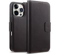 StilGut Case Talis 2in1 compatibile con iPhone 16 Pro, Custodia Portafoglio in Pelle e Case Magnetica Rimovibile, Wallet Cover Pelle - Cognac