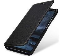 StilGut Cover compatibile con Nokia 9 PureView Custodia in Pelle a Libro, Nero