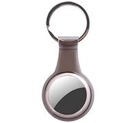 StilGut Custodia compatibile con AirTag, portachiavi con cover prottetiva di TPU - Nero trasparente