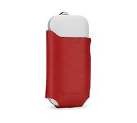 StilGut Custodia compatibile con iQOS, cover per sigarette elettroniche in pelle a sleeve, Rosso Nappa