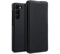 StilGut Custodia compatibile con Samsung Galaxy S23 Plus Cover a Libro, apribile, Cover in Pelle - nero