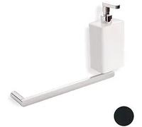Stilhaus Living Asta Porta Salviete Con Dispenser Ceramica Dx Nero Codice Prod: 000lv69d05