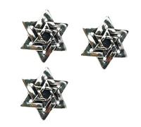 Stili antichi Lega Esagramma Pin Intricato Artigianato Leggero Comfort di Tutti i Giorni Usura Del Partito Gioielli Regalo Mistico Sei Punta Pin Stella, Misura unica, come descritto