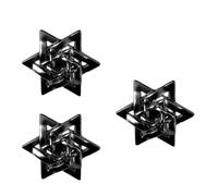 Stili antichi Lega Esagramma Pin Intricato Artigianato Leggero Comfort di Tutti i Giorni Usura Del Partito Gioielli Regalo Mistico Sei Punta Pin Stella, Misura unica, come descritto