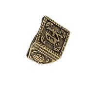 Stili antichi Prosperità Anelli in Ottone Incisione Manuale Gioielli In Metallo Invecchiato Per Gli Appassionati di Moda Vintage Regalo Degli Uomini Ottone Fatto, Misura unica, come descritto, come