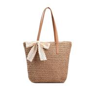 Stili Borse a tracolla con fiocchi Borsa a mano in paglia intrecciata per donne alla che cercano accessori unici e amichevoli Borsa a tracolla dalla morbida