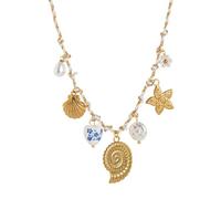 Stili, collana con ciondolo a forma di pesce di tarda marina, regolabile, realizzata a mano, regalo per le donne, Taglia unica, come descritto, come descritto