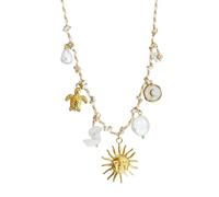 Stili, collana con ciondolo a forma di pesce di tarda marina, regolabile, realizzata a mano, regalo per le donne, Taglia unica, come descritto, come descritto
