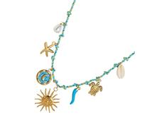 Stili, collana con ciondolo a forma di pesce di tarda marina, regolabile, realizzata a mano, regalo per le donne, Taglia unica, come descritto, come descritto