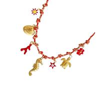Stili, collana con ciondolo a forma di pesce di tarda marina, regolabile, realizzata a mano, regalo per le donne, Taglia unica, come descritto, come descritto