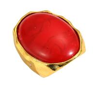 Stili con goccioline d ' acqua rosse Eleganti gioielli con dita in resina e lega per le donne Accessorio per feste da indossare ogni giorno Gioielli unici per le donne