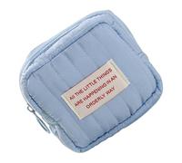 Stili coreani Borsa da toilette Square Trucco Borsa da Viaggio Estetica Cosmetica Trucco Conservazione Borsa di Modifica Per Le Donne Toilet Machine Coreano Stili Estetici Moneta Cosmetica, blu
