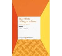 Stili e testi in lingua tedesca. Strumenti per l'analisi