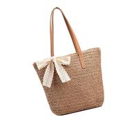 Stili Fiocchi Borse A Tracolla Borsa In Paglia Intrecciata Borsa Per Le Donne Alla Moda Alla Cerca Accessori Unici E Amichevoli Borsa Pronto, cachi, One Size