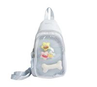 Stili Giapponesi Cleor Nylon Torace Borse Trasporto Multipli Trasporto Con Accessori Per Accessori Per Colpa Oggetti Da Collezione Visualizza Borsa Casual/ufficio Trasparente.