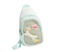 Stili Giapponesi Cleor Nylon Torace Borse Trasporto Multipli Trasporto Con Accessori Per Accessori Per Colpa Oggetti Da Collezione Visualizza Borsa Casual/ufficio Trasparente.
