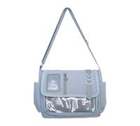 Stili giapponesi Itabag Bella borsa a tracolla trasparente Borsa a tracolla Moda Incontri Casual Messaggeri Scuola Bella Itabag Moda Spalla Stile Giapponese Crossbody Messenger, Blu, One Size