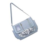 Stili giapponesi Itabag Bella borsa a tracolla trasparente Moda Incontri Casual Messaggeri Scuola Bella Itabag Moda Spalla Stile Giapponese Crossbody Messenger, Blu, One Size