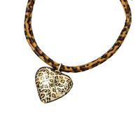 Stili Vintage A Ciondolo A Sospensione Cuoio Lunghezza Regolabile E Catena Delle Clavicole Della Clavicola Per Leopardo Per Le Donne Da Donna