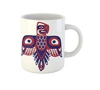 Stilizzazione Artistica Dell'Bird Della Prima Nazione, Thunderbird, Freccia Americana Antica Tazze Da Tè Durevole Tazza Mug Novità Tazza Colazione Per Colleghi Anniversario 330Ml