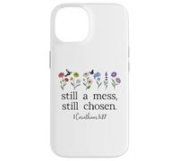 Still a Mess Still Chosen God Bible Verse 1 Corinthians 1:27 Custodia per iPhone 14