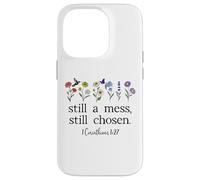 Still a Mess Still Chosen God Bible Verse 1 Corinthians 1:27 Custodia per iPhone 14 Pro