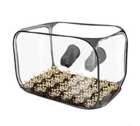 Still Air Box per la coltivazione di funghi, scatola d'aria statica portatile con accesso a cerniera e guanti, design pieghevole compatto per coltivazione micologica e ambiente contaminante (balck)