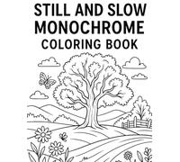 Still and Slow Monochrome Coloring Book: A Calm and Beautiful Monochromatic Coloring Book for Adults to Unwind, Focus, and Embrace the Art of Slow Living