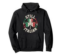 Still Italian Shamrock Flag - St Patricks Day Italian Pride Felpa con Cappuccio