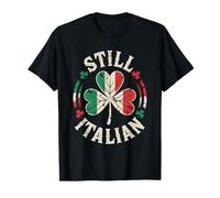 Still Italian Shamrock Flag - St Patricks Day Italian Pride Maglietta