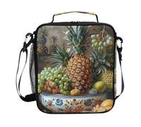 Still Life - Borsa termica per il pranzo, per ragazze, ragazzi, bambini, riutilizzabile, con tracolla, per campeggio, scuola, picnic, lavoro