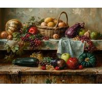 Still Life Fruit Basket Puzzle 1000 Pezzi Sfida Impossibile Esperti Rompicapo Estremamente Difficile Per Veri Appassionati Stimolo Intellettuale Regalo 1000 PCS