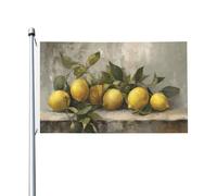 Still Life Of Lemons - Bandiere rustiche per la casa da cortile, 0,9 x 1,5 m, con occhielli, decorazioni per interni ed esterni, feste per la casa