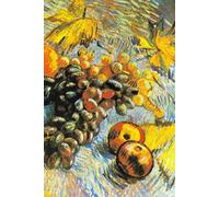 Still Life with Grapes, Apples, Lemons and Pears - Vincent van Gogh - Hardcover Notebook: 120 Lined Pages 6" x 9" Journal Diary Notepad