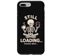 Still Loading Stanco Groggy Scheletro Caffè Divertente Design Meme Custodia per iPhone 7 Plus/8 Plus
