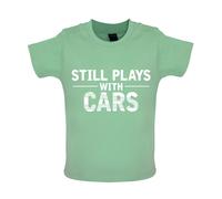 Still Plays With Cars - Bambino T-Shirt / Body - Auto Divertente Giocattolo Love