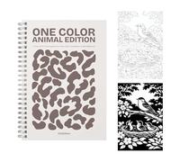 Still & Slow - Monochrome Coloring Book for Adults - 35 Mindful Animal Illustrations for Calm & Relaxation - One-Pen Ritual, Thick Paper (One Color Coloring Book)