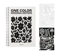 Still & Slow - Monochrome Coloring Book for Adults - 35 Mindful Illustrations for Stress & Anxiety Relief - One-Pen Ritual, Calm Prompts, Thick Paper (One Color Coloring Book)