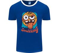 Still Sorridente Divertente Emoji Exhausted Stanco Uomo Ringer Fotl