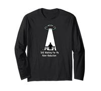 Still Waiting for My Alien Abduction UFO Humor Maglia a Manica