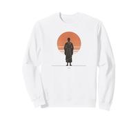 Still Walking Monks Minimalist Zen Art Felpa